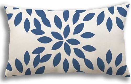 YCOLL Lumbar Pillow Covers 12x20 Set of 4, Modern Sofa Throw Pillow Cover, Decorative Outdoor Linen Fabric Pillow Case for Couch Bed Car, Light Blue - Image 3