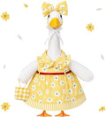 23 in Summer Porch Goose Outfit with Basket for Lawn Decor by Locmeo