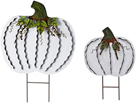 Pumpkin Garden Stake Metal Pumpkin Yard Sign Fall Decor Decorative Pumpkin by Unknown