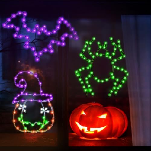 Halloween Window Lights, 3 Pack LED Waterproof Timer Indoor Decor - Image 5