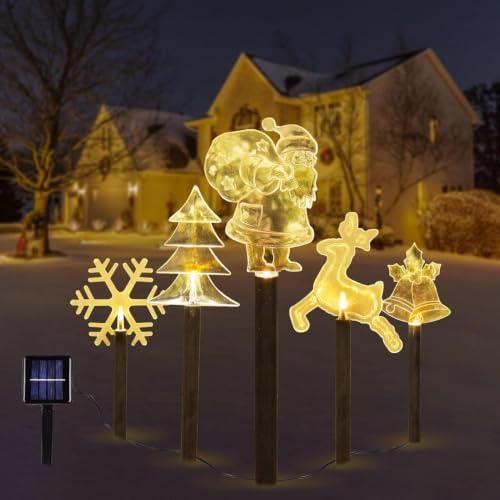 Christmas Decorations Outdoor, Christmas Pathway Lights, 5 PCS - Image 6