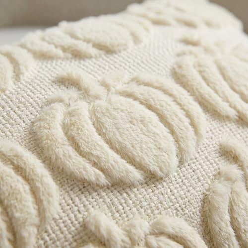 AVOIN colorlife Beige Fall Pumpkin Throw Pillow Covers 18x18 Inch - Image 6