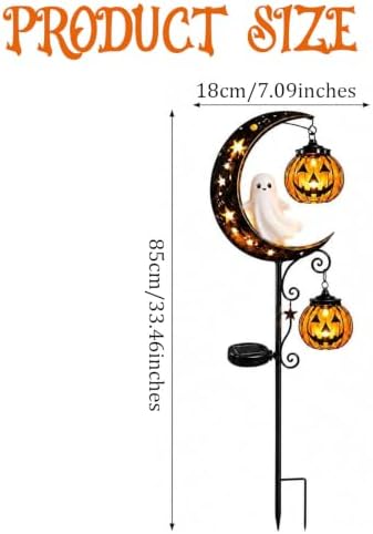 Halloween Decorations Outdoor-Solar Stake Lights Halloween Decor (Black-F) - Image 2