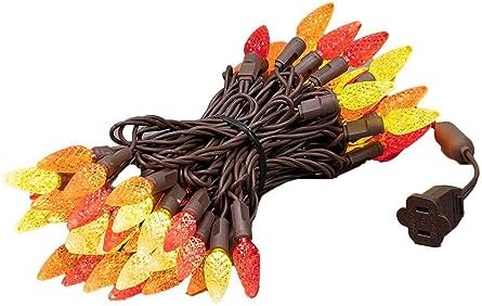 Novelty Lights 24FT 70 LED C6 Thanksgiving & Outdoor Christmas Tree Lights - Image 5