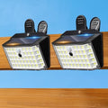 Clip on Solar Lights Outdoor, 176 LEDs 600 LM Solar Motion Sensor Lights Outdoor, IP65 Waterproof 3-Mode Clamp Light for Fence Patio Backyard Deck Garden (2 Pack) by Thumok