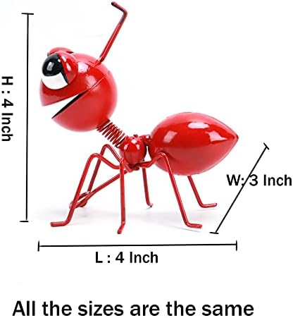 Cruis Cuka Metal Yard Art Garden Decorative Cute Ant Outdoor Wall Sculptures-Set of 4 - Image 5