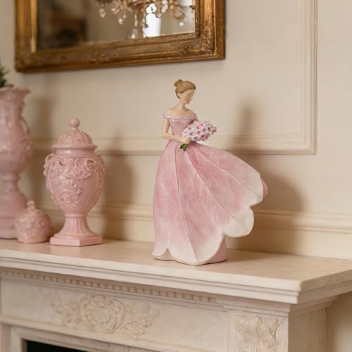 Guichifun Fairy Statue, Modern Table Decor, Pink, 5 x 3 x 7.5 Inch - Image 5