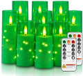 Raycare 9 Pcs Flameless Battery Operated Pillar Candles with Remote Timer by Raycare