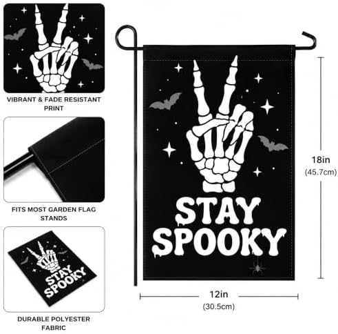 Halloween Decorations - Stay Spooky Halloween Garden Flag - Image 3