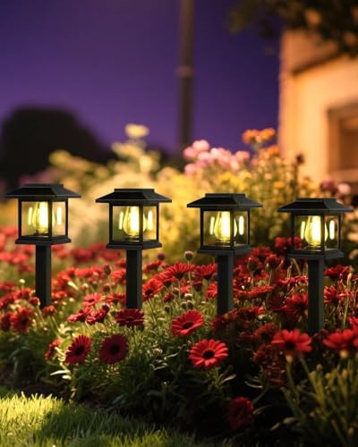 Albelt Solar Pathyway Lights Outdoor, 12 Pack Waterproof Solar Garden Lights with Auto On/Off, Landscape Lighting for Garden, Yard, Pathway, Patio, Driveway Decor - Image 6