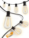 100FT Outdoor String Lights, 50 ST40 Edison LED Patio Lights by Konictom