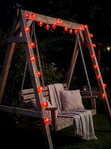 Valentines Day Decorations Lights, 8.5FT 10 LED Red Heart String Lights Plug in, Connectable Valentine's Day Fairy Lights for Wedding Indoor Room Outdoor Holiday Party Christmas Gift Valentine's Day - Image 6