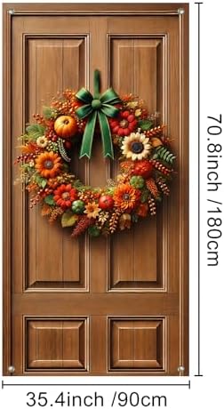 BlissYard Autumn Harvest Door Banner Set 35 x 71 Inch - Image 4