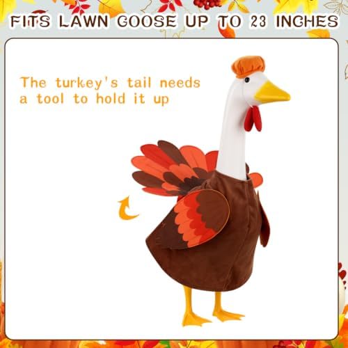 Thanksgiving Goose Outfit Turkey Goose Costume for Outdoor Garden Decor - Image 2