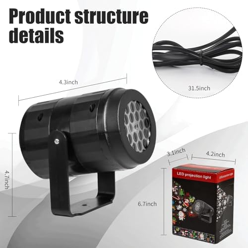 Christmas Projector Lights Outdoor/Indoor, Led Lights Projector Waterproof for Christmas Decorations, Holiday Projector for Xmas - Image 5