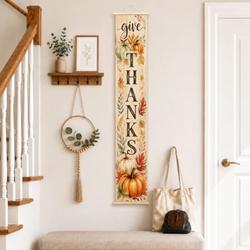 Thanksgiving Fall Porch Door Banner Wall Decorations 8x47 - Image 4