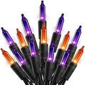 Minetom Halloween String Lights Orange & Purple 100 Count 20 Feet by Minetom