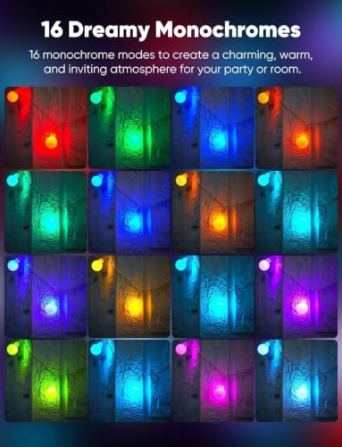 Minetom Color Changing Globe String Lights, 33 Feet 100 Led Fairy Lights - Image 4