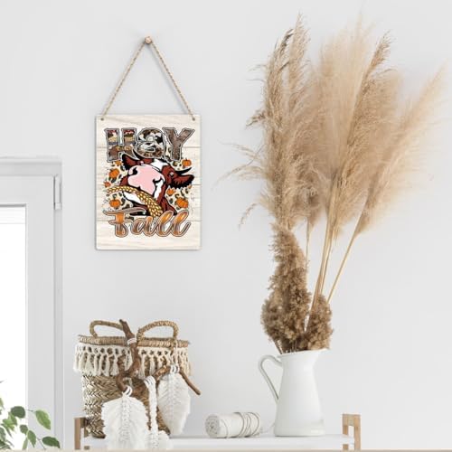 FREHVN Fall Decorations for Home Office Front Door Decor Signs, Fall Sign, Fall Decor, Hay Fall Western Cow Sign, Autumn Wall Hanging Decor 8 X 10 Inch - Image 5