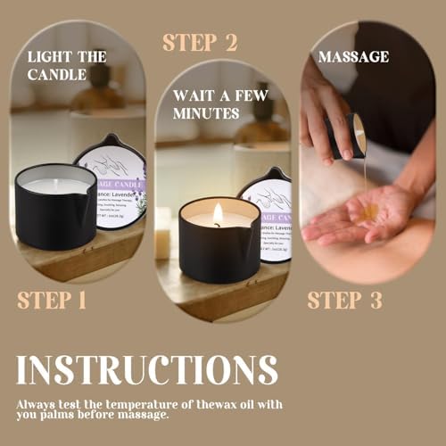 24pcs Massage Candles Set, Low Temperature Body Spa Candle with 12 Scents - Image 6