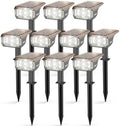 LEREKAM Solar Spot Lights,IP65 Waterproof 40 LED's Landscape Spotlights,3 Modes Outdoor Garden Lights, 360 Adjustable Lighting Angle, Solar Powered Wall Lights for Yard Porch 10 Pack by LEREKAM