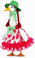 Abbylike Summer Watermelon Porch Goose Outfit Watermelon Costume Clothes for 23'' Goose for Garden Porch Statue Yard Pathway Decorations by Abbylike