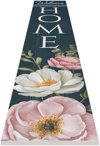 8"x48" Spring Welcome Sign for Front Porch, Hello Spring Porch Sign for Front Door Durable PVC Welcome Home Decorations for Outdoors p (Design 16) - Image 4