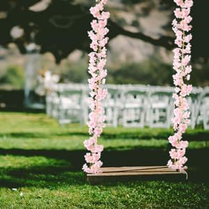 2PC 11.8FTwhite Cherry Blossom Flowers Garland Vine for Decoration - Image 7