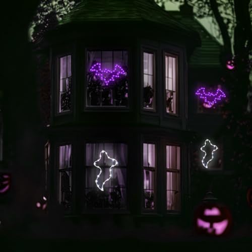 Halloween Window Lights, 2 Pack LED Waterproof Timer Indoor Decor - Image 4