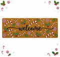 Long Doormat 48x 16 inch Candy Cane Door Mat Christmas Doormat Welcome Door Mat for Winter Christmas Front Door Outdoor Indoor Porch Entrance Decor by Tangren