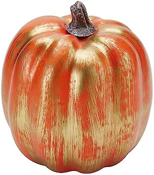 Lucakuins 7Pcs Artificial Pumpkins Fall Decoration Assorted Faux Pumpkin Cute Foam Pumpkins for Home Outside Halloween Decorating (Orange3, One Size) - Image 4