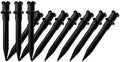 10 Pack Solar Light Stakes Replacement (Fit for Pole Inner Diameter 0.83 inch),Flickering Flame ABS Reinforced Ground Spikes Candy Cane Stakes for Outdoor Christmas Garden Deco by Unknown