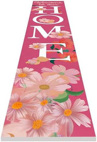 8"x48" Spring Welcome Sign for Front Porch, Hello Spring Porch Sign for Front Door Durable PVC Welcome Home Decorations for Outdoors p (Design 14) - Image 4