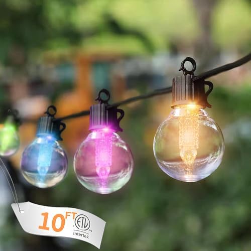 10FT Color Changing String Lights Outdoor LED Patio Lights by Unknown