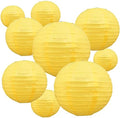 BEISHIDA Yellow Paper Lanterns 10Pcs 4/6/8/10/12 Inch Round Chinese Lamp by Beishida