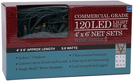Vickerman 120Lt 4'x6' LED Orange/GW WA Twkle Net - Image 2