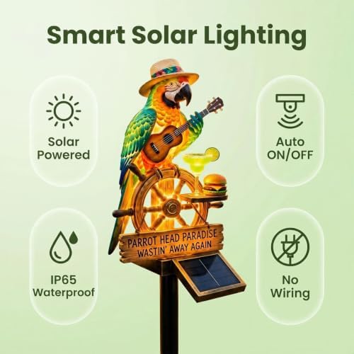 Halloween Decorations Outdoor-Parrot Solar Stake Lights Halloween Decor (B) - Image 3