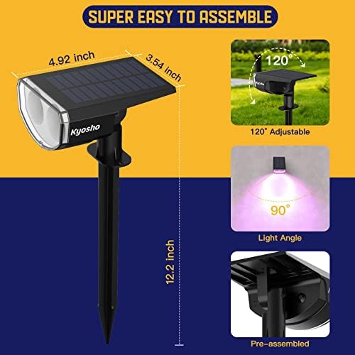 Kyosho Solar Halloween Decorations Outdoor Halloween Lights Outdoor 2 Pack - Image 6