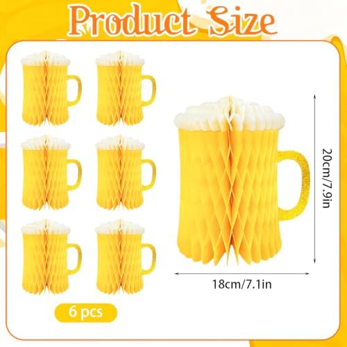 Oktoberfest Beer Mug Honeycomb Centerpieces 8 Inch - Image 5