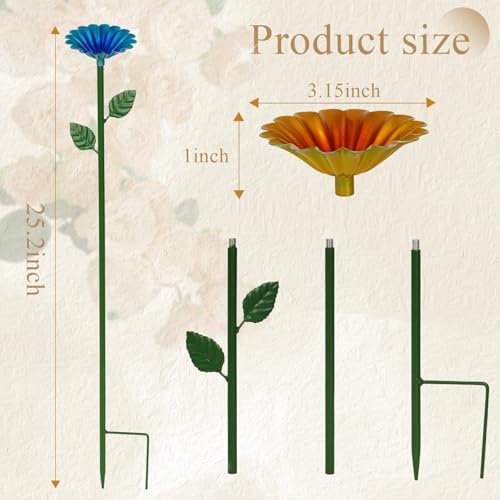 6 Pack Bee Watering Station, Bee Bath for Garden Outdoor Yard Decor - Image 2