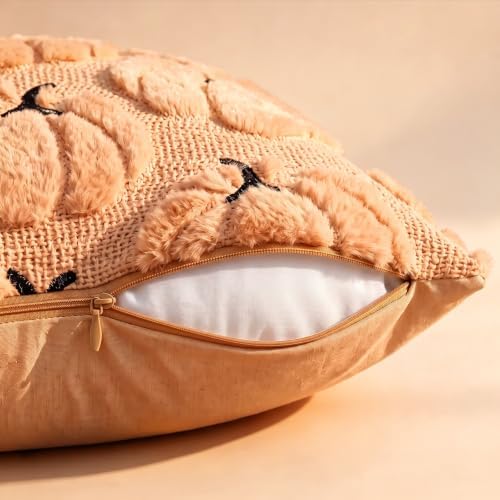 Fall Pillow Covers Pumpkin Fall Decor 12x20 Set of 2 Apricot - Image 3
