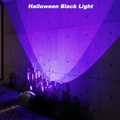 Solar Black Light Outdoor 395nm, Halloween Decorations Glow Party, 4-Pack - Image 7