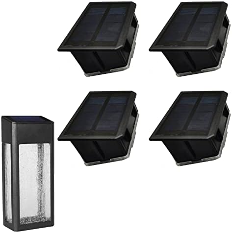 GOODFOEVER 4 Pack Solar Light Replacement Top for Outdoor Fence and Wall, Waterproof Insert (4 Pack) by GOODFOEVER
