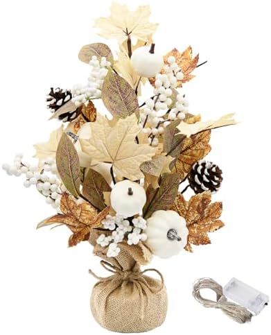 Lighted Fall Table Tree Decor, Fall Decorations for Home by nuvagiki