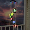 Hanging Solar Lantern Wind Chime for Outside,Christmas Decorations Outdoor by HomeGardenDecorations