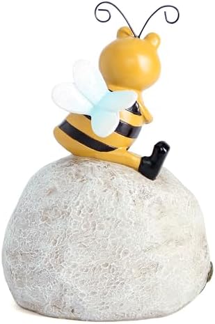 Smadeer Garden Decor Bee Outdoor Statues Sculpture Bumblebee Figurine for Patio Lawn Porch Yard Backyard Honey Bees for Insect Lovers Gifts Garden Ornaments for Home Decor Spring Summer - Image 6