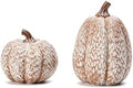 2Pcs Resin Pumpkin Figurines, Lattice Fall Thanksgiving Decor by yumhum