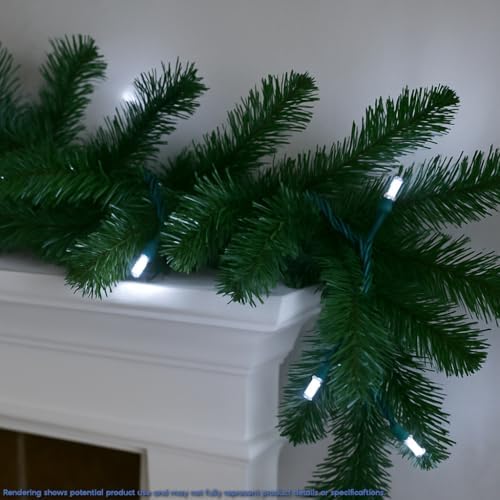 Novelty Lights 10 Light LED Christmas Mini Light Set, Pure White, 5 Feet - Image 6