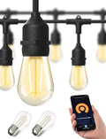 XMCOSY+ Outdoor String Lights, 98FT Smart Dimmable Edison Bulb Patio Lights by XMcosy