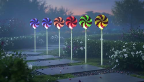 Brite Star Candy Lollipop Pathway Christmas Lights - Color Changing 5.25-inch Pathmarker Ideal for Outdoor Lighting, Backyard Decor, Patio Lighting, Christmas Decorations, and Landscape Lighting - Image 7